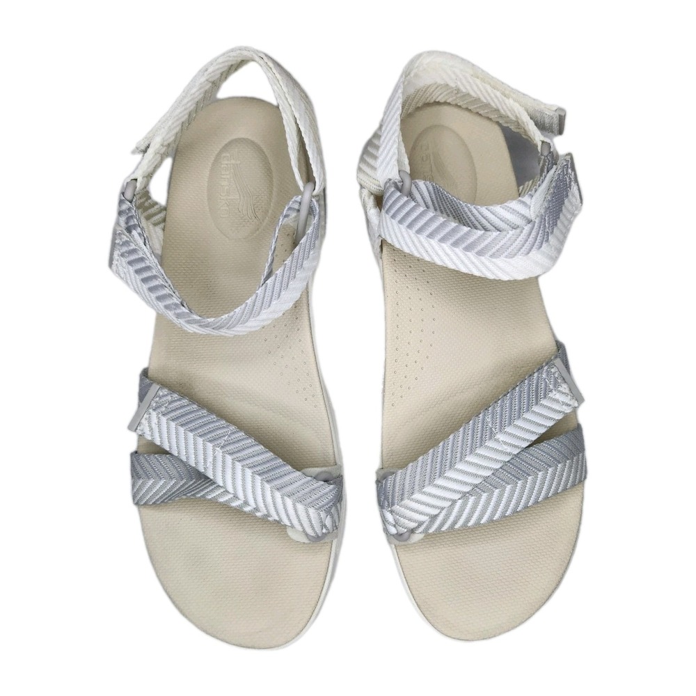 Dansko Racquel Sand Herringbone Sandal Slingback Women's 41 ( 10-10.5) Outdoors - Picture 4 of 7